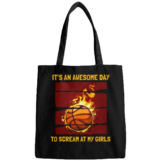 Awesome Day To Scream Basketballer Girls Basketball Coach Bags