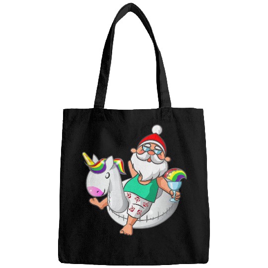 Unicorn Pet Christmas in July Santa Hawaiian Unicorn Swim Summer Bags