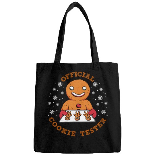 Gingerbread Baking Official Cookie Tester Gingerbread Man Bags