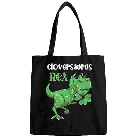 Dinosaur Pet Kids Cloversaurus rexs Dinosaur Clover St Patricks Day Dino Bags