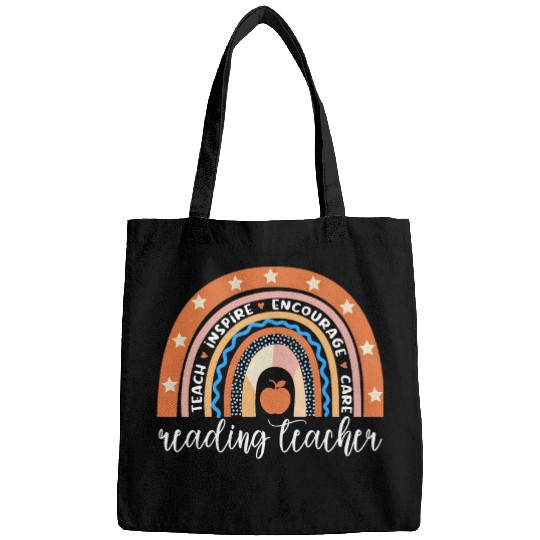 bests Reading Teacher Rainbow Reading Coach Bags