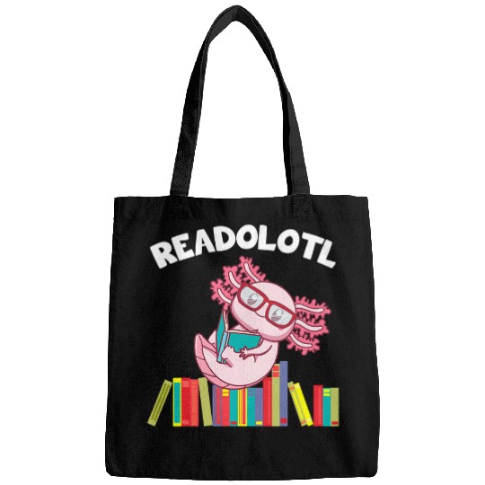 Axolotls Pet Readolotl Axolotls Salamander Book Lover Bags
