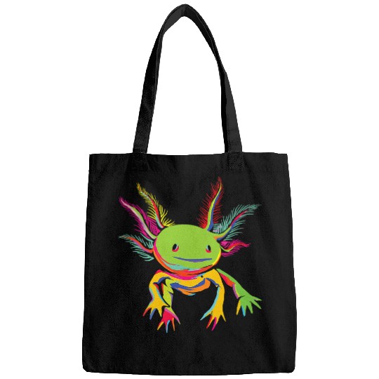 Axolotls Pet Pop Art Axolotls Salamander Aquatic Hilarious Creature Fan 1 Bags