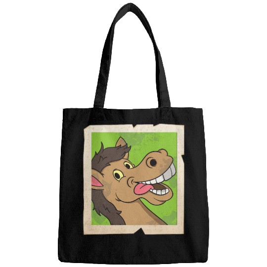 Horse Pet Pony Selfie Animal Self Portrait vintages Photo Bags