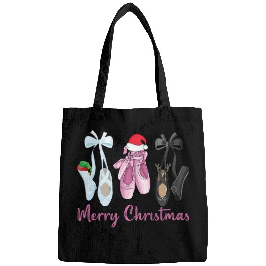 Merry Christmas Nutcracker Ballet Dance Ballerina Christmas Bags