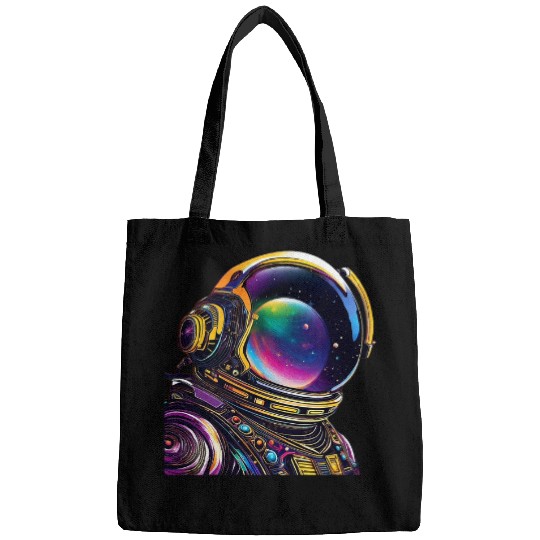 Discover Cosmic Surreal Journey Astronaut Trippy Space Design Bags