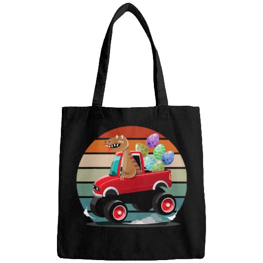 Dinosaur Pet Easter Eggs Trex Monster Truck Citing Supercar Automotive Bags