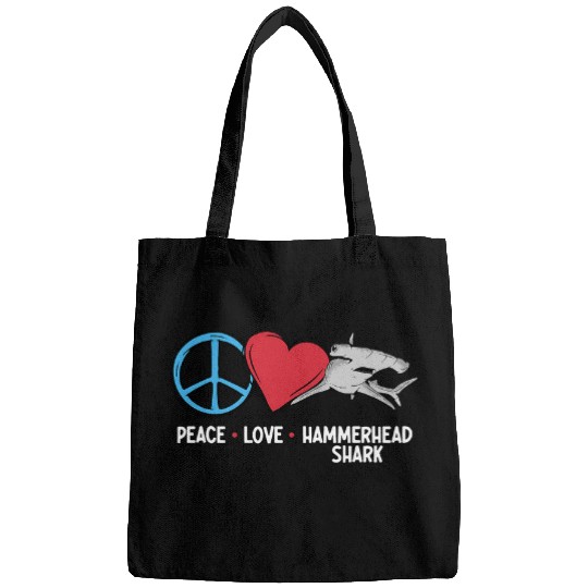 Hammerhead Shark Hammer Hear Shark Lover Sea Biologist 1 Bags