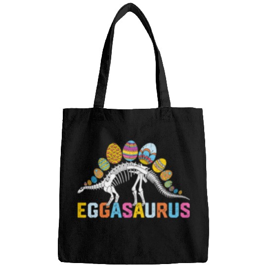 Dinosaur Pet Kids Funny Eggasaurus Stegosaurus Egg Dinosaur Happy Easter Day Bags