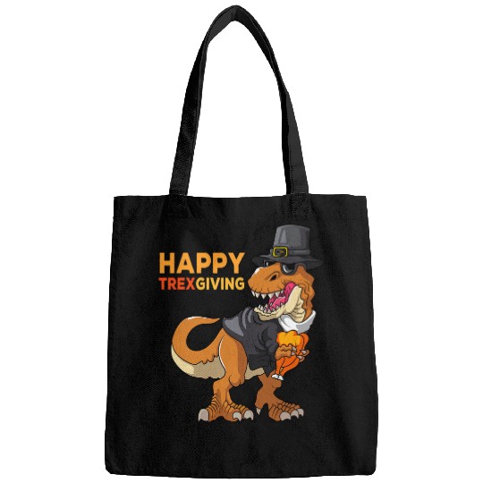 Dinosaur Pet Happy Thanksgiving Trex Dinosaur Turkey Dino Boys Kids Bags
