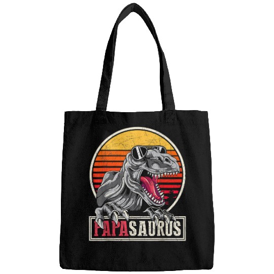 Dinosaur Pet daddy dad dinosaur family papa idea papasaurus t rex Bags