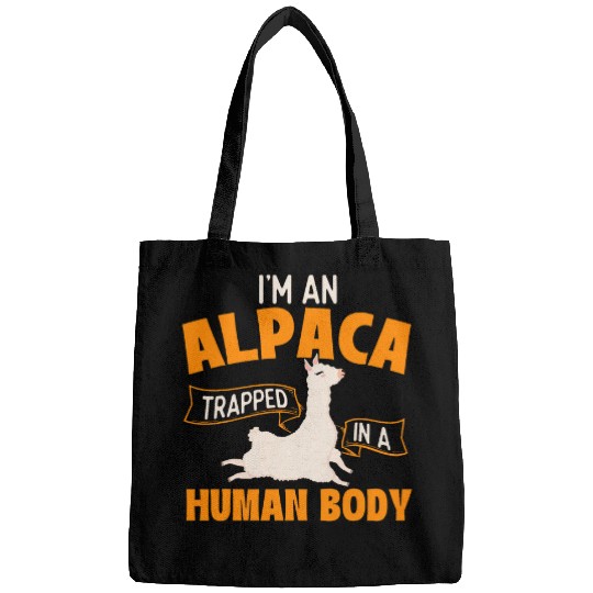Im An Alpaca Trapped In A Human Body 2Zoo Zookeeper Farmer Bags