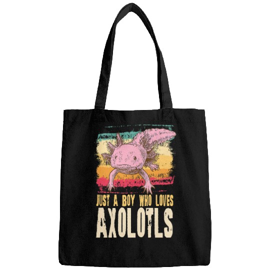 Axolotls Pet Just A Boy Who Loves Axolotlss Present Salamander Lover Gift Bags