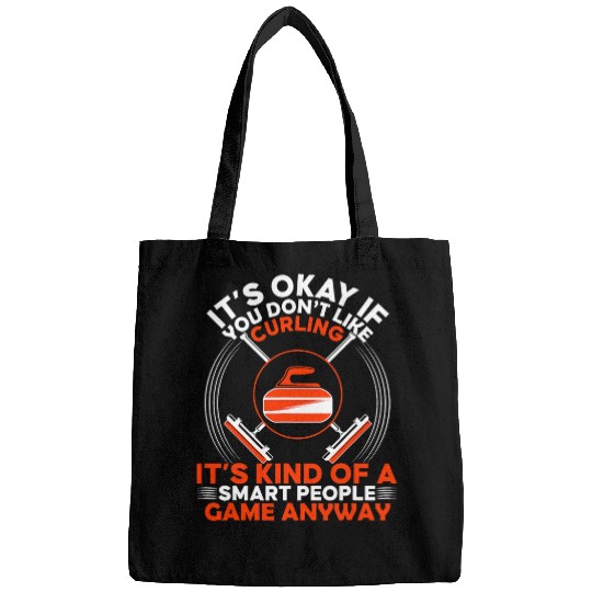 Funny Curling Stone Curling Fan Player Winter Sports Bags