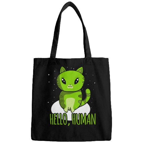 Aliens UFO Kawaii Cat Alien Kitten Design Cute Japanese Anime Bags