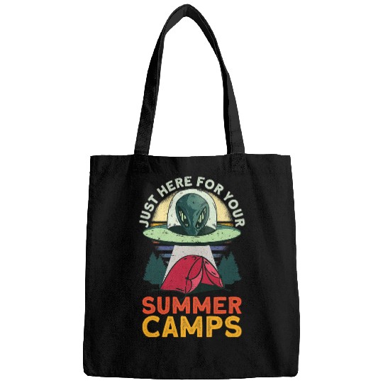 Aliens UFO Just Here For Your Summer Camps 2Alien Summer Camp Bags