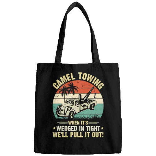 Llama Pet Camel Towing Funny Retro Adult Humor Saying Halloween Bags