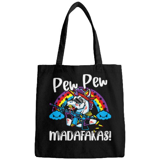 Unicorn Pet Pew Pew Madafakas Unicorn Funny Unicorn Lovers Bags
