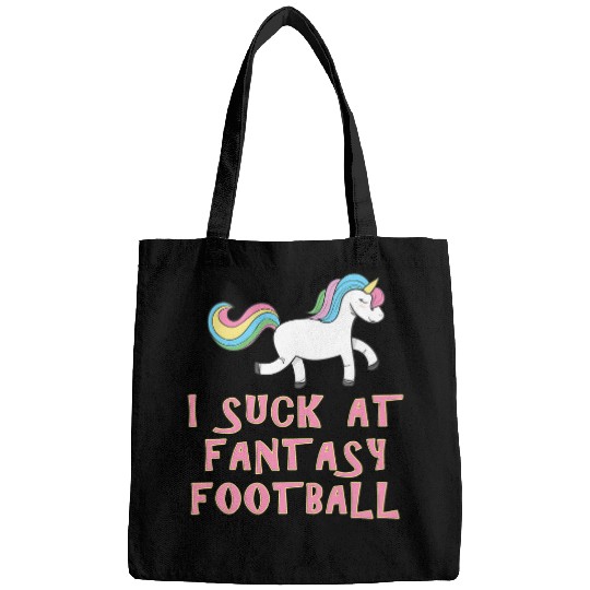 Unicorn Pet I Suck At Fantasy Football Unicorn Sunday Bags
