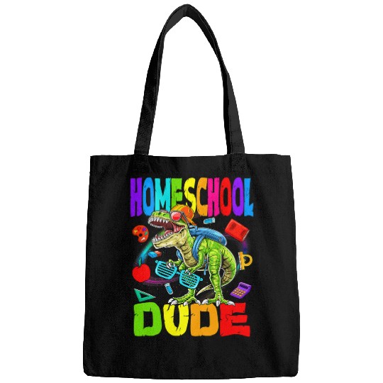 Dinosaur Pet Kids Homeschool Dude Dinosaur Back To School Bags