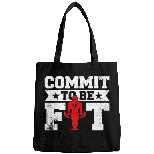 Commit to Be Fit Fitness Personal Trainer Gym Bags