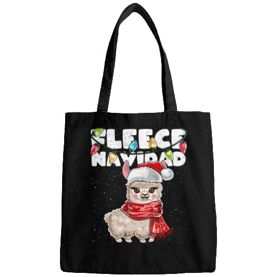 Llama Pet Fleece Navidad Llama Ugly Christmas Feliz Navidad Gift Women Bags