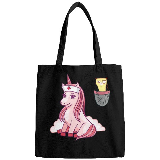 Unicorn Pet Grumpy Pocket Cat Unicorn Meowgical nurses Caticorn Gift Pet Bags