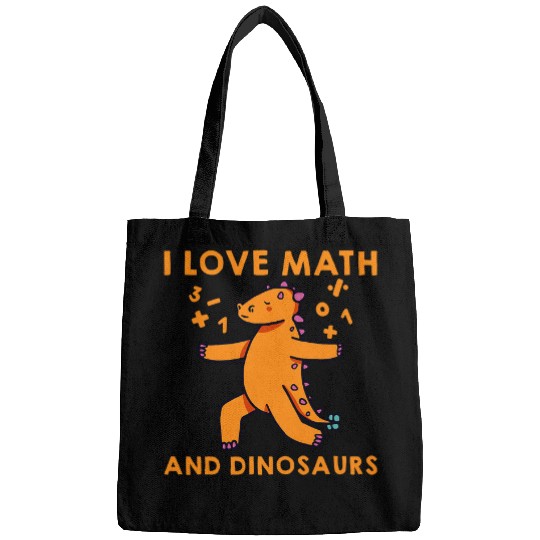 Dinosaur Pet I Love Math And Dinosaurs Bags