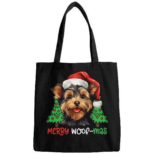 Yorkshire Terrier Yorkie Merry Woofmas Christmas Xmas Bags