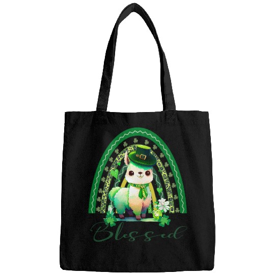 Llama Pet St Patricks Blessed Christian Rainbow Adorable Bags