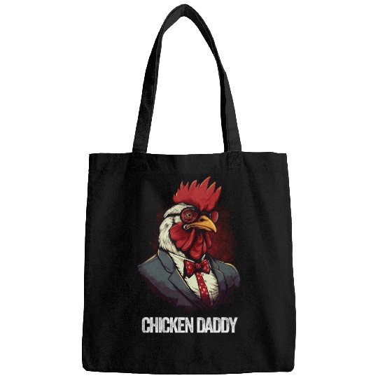 Discover Chicken Daddy Chicken Father Farmer Poultry Fathers Day Bags