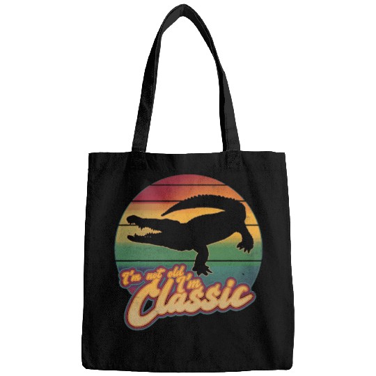 Alligator Pet Big Mouth Alligator Crocodile Im Not Old Im Classic Bags