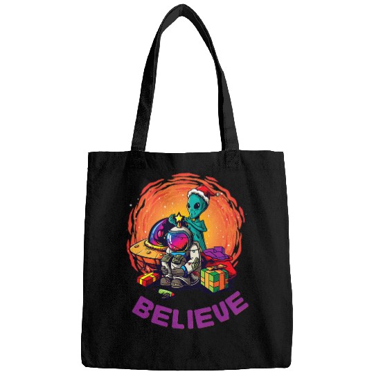Aliens UFO Alien Christmas  2BELIEVE Bags