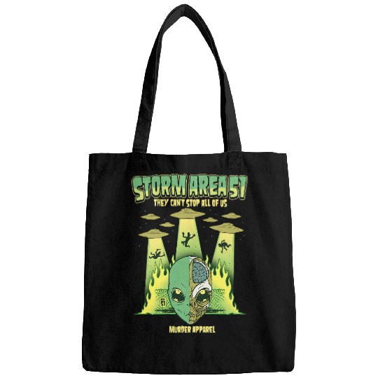 Aliens UFO Storm Area 51 Paranormal Alien UFO108 Bags