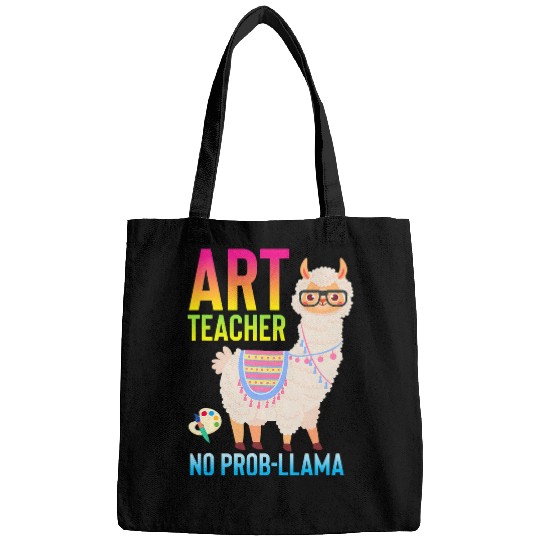 Llama Pet Funny Art Class Teacher No ProbLlama Llama Lover Gag Bags