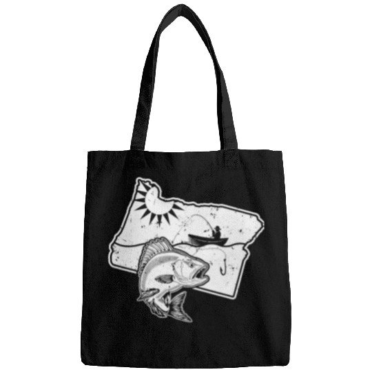 Fishing Fun Retro Fishing Oregon State Mountain Bags