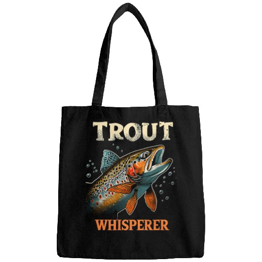 Fishing Fun Fly Fishing Fisherman Trout Whisperer Trout Fishing 1 Bags