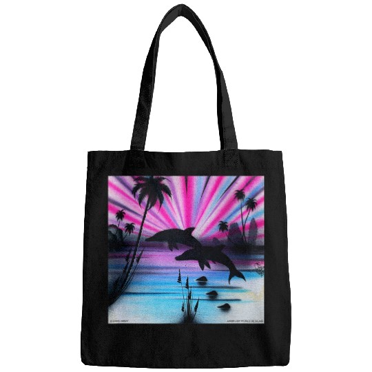 Dolphin Pet Gift Airbrush Painting Sea Creature Ocean Animal Bags