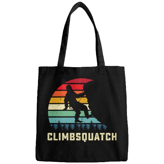 Bigfoot Pet Funny Rock Climbing Sasquatch Rock Climber Bouldering Bags