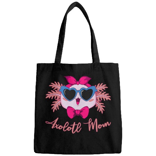 Axolotls Pet Mom Graphic Axolotls Kawaii Mexican Salamander Amphibian Bags