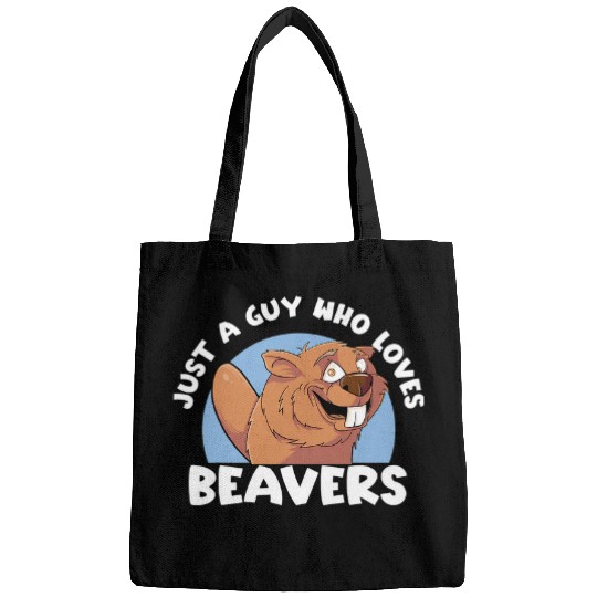 Beaver Pet Mens Just A Guy Who Loves Beavers Funny Bags