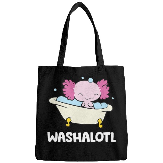 Axolotls Pet Mexican Salamander Bathtub Cute Axolotls Washalotl Bags