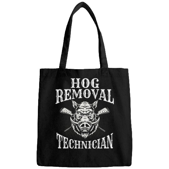 Pig Pet Hog Removal Technician Boar Hunting Vintage Bags
