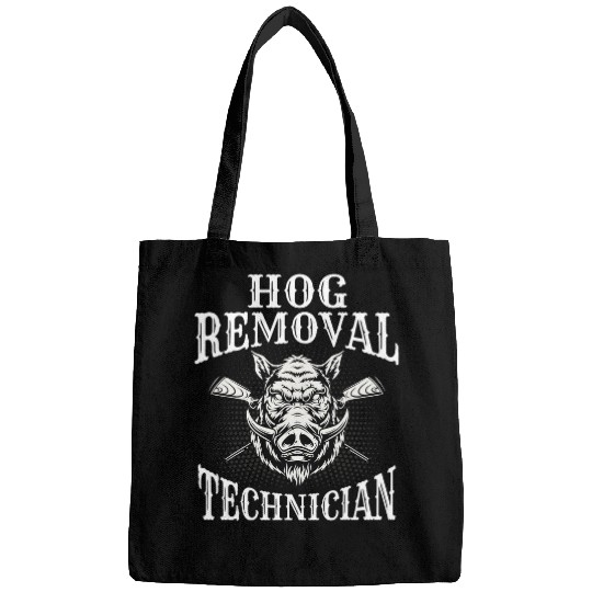Pig Pet Hog Removal Technician Boar Hunting Vintage Bags