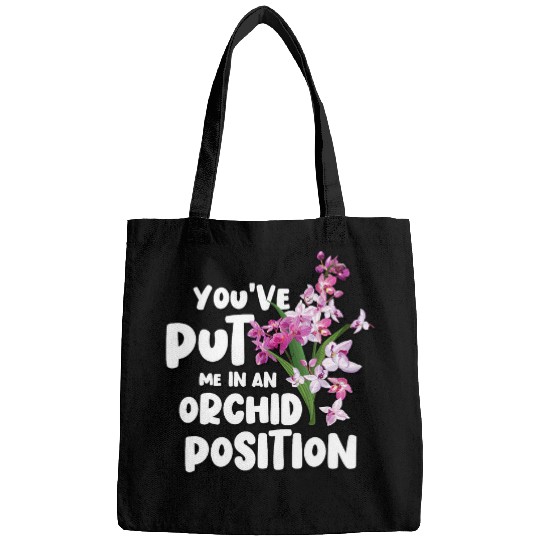 Orchid Position Floral Designer Gift 2Funny Florist Pun Bags