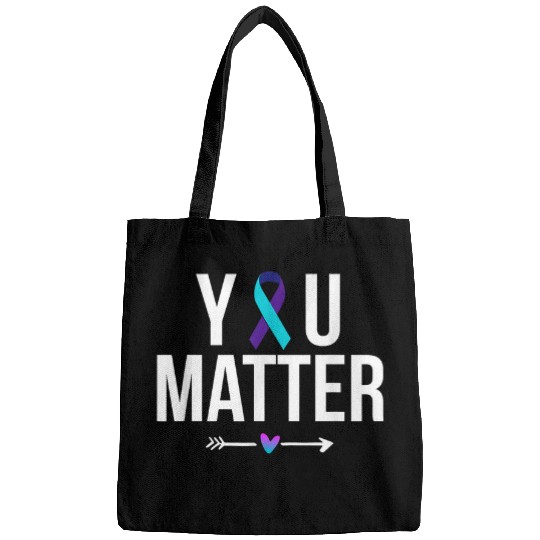 suicides Prevention 988 Ribbon You Matter suicides Prevention Teal Purple Awareness Ribbon 5 Bags