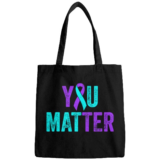 suicides Prevention 988 Ribbon You Matter suicides Prevention Teal Purple Awareness Ribbon 6 Bags