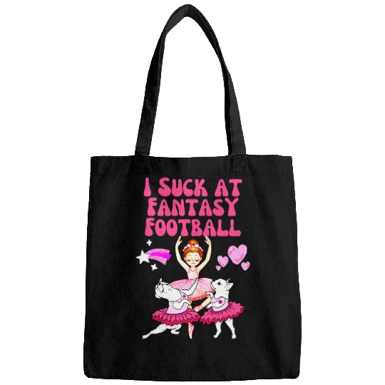 I Suck At Fantasy Football Ballerina Funny 1 Bags