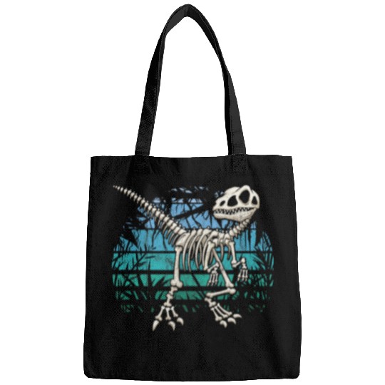 Dinosaur Pet Skull Raptor Velociraptor Blue Jungle Bags