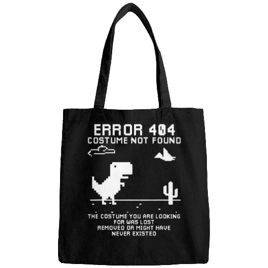 Dinosaur Pet Error 404 Costume Not Found Dinosaur Christmas Bags